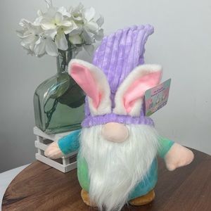Easter Bunny Gnome stuffed animal plush toy 10.5 inches.